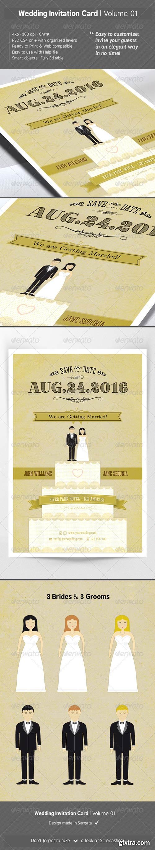 Graphicriver - Wedding Invitation Card - Volume 01 6654234