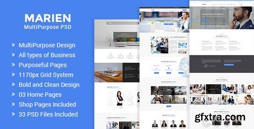 ThemeForest - Marien – MultiPurpose Business PSD Template 20012878