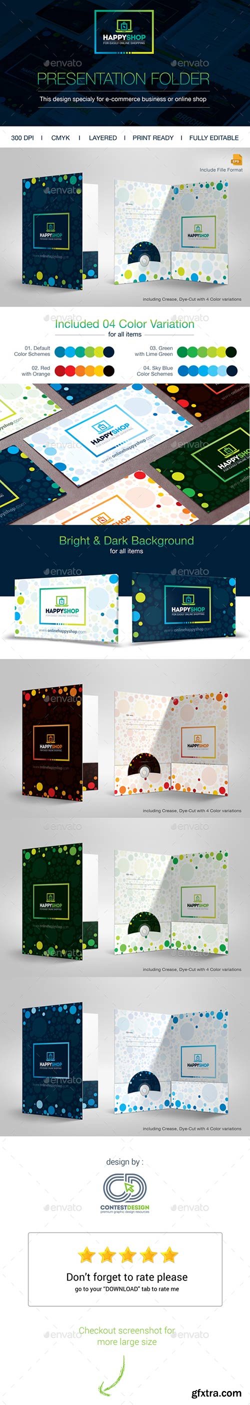 Graphicriver - HappyShop : Presentation Folder 14453640