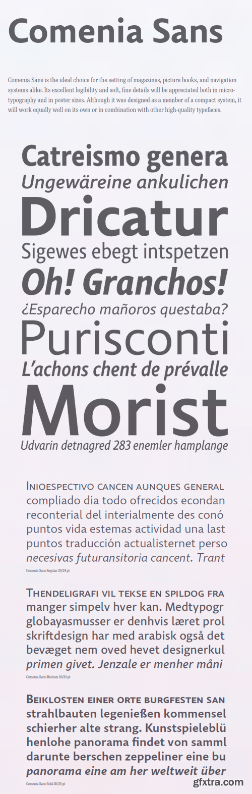 Comenia Sans Font Family