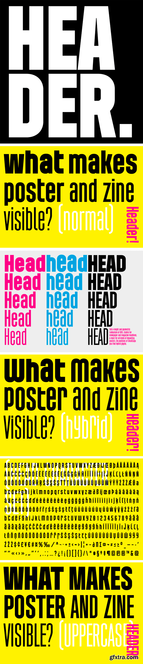 Header Font Family