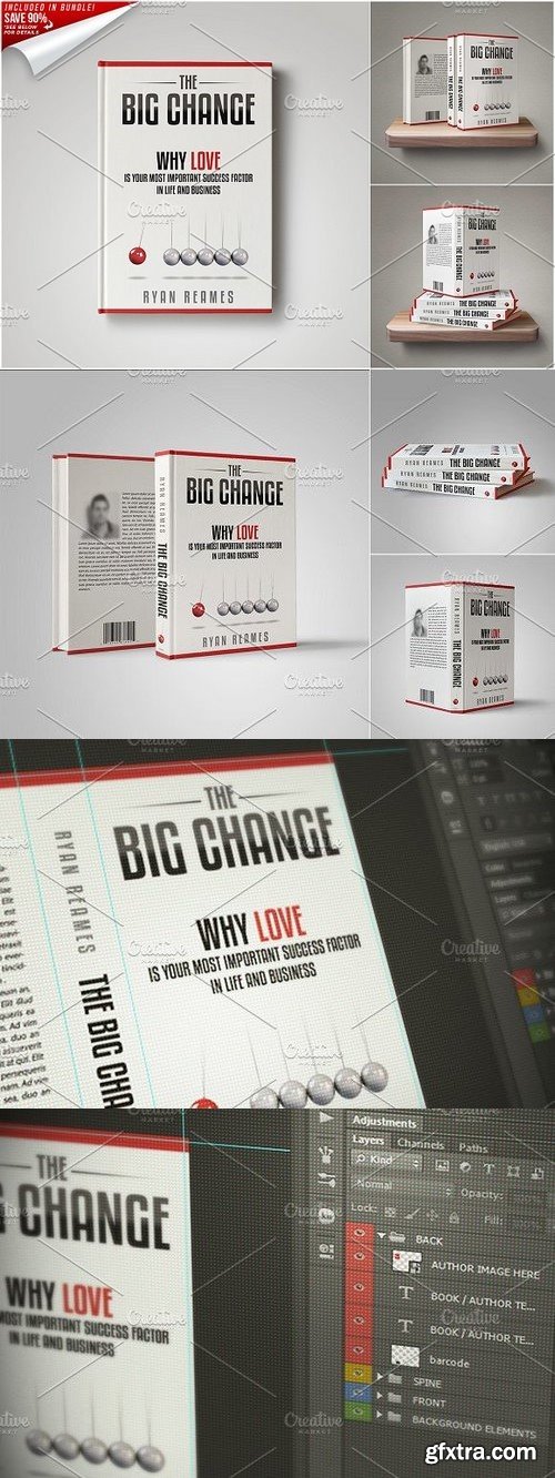 CM - Customizable Book Cover Template 01 232829