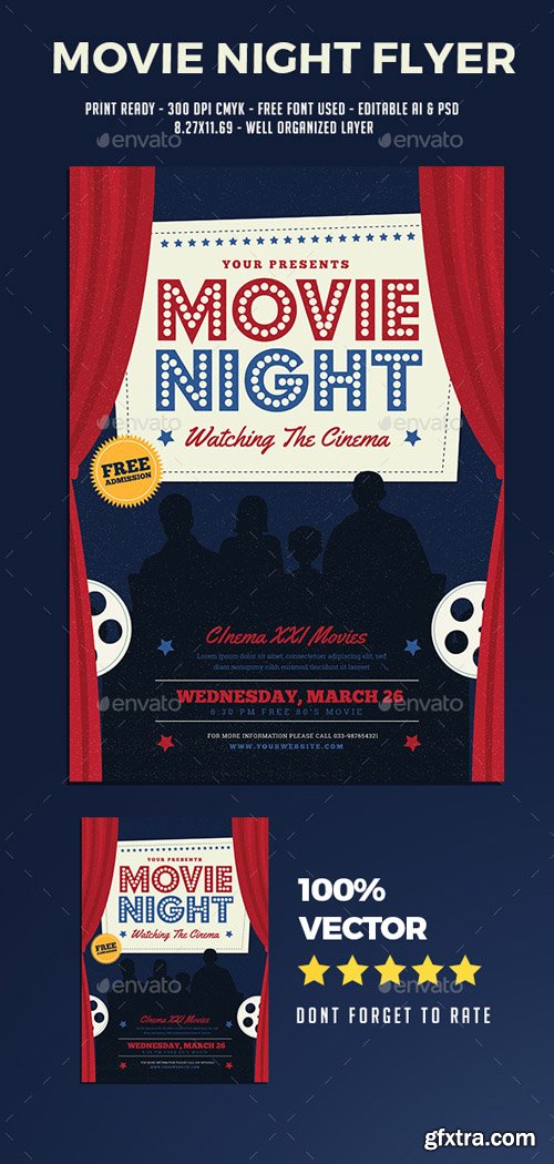 GR - Movie Night Flyer 19988175