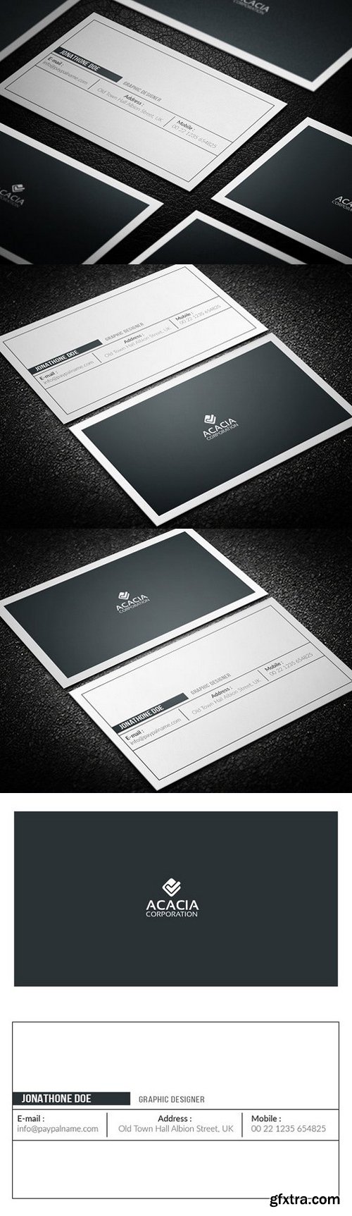 CM - Sleek and Simple Business Card 883053