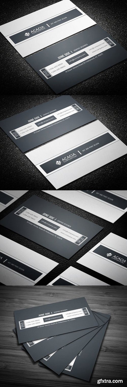 CM - Sleek and Simple Business Card 847730