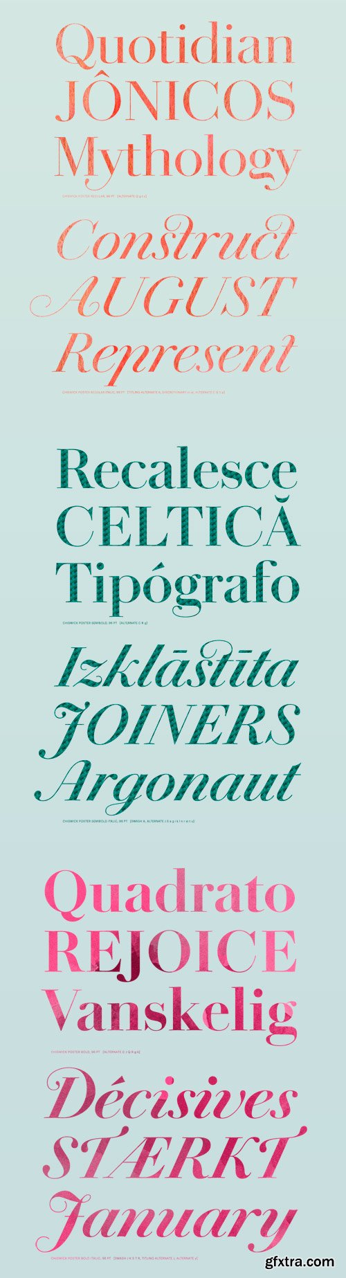 Chiswick Poster Font Family