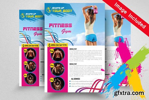 CM - Fitness Gym PSD Flyer Templates 1571680