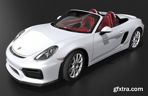 Porsche Boxster Spyder 2016 3d Model