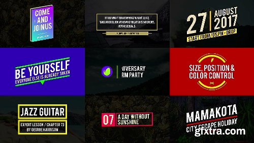 Videohive Titles Pack 19642640