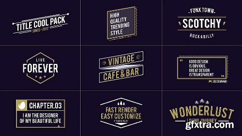 Videohive Titles Pack 19642640