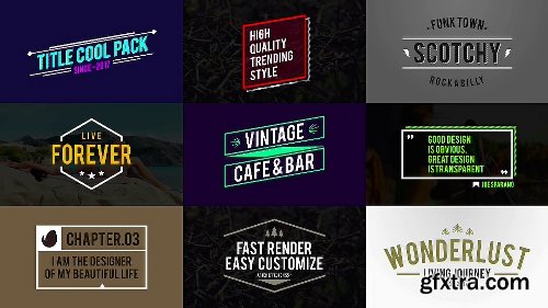 Videohive Titles Pack 19642640