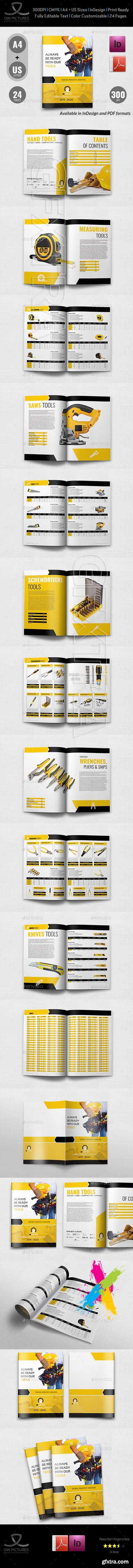 GR - Hand Tools Products Catalog Brochure Template - 24 Pages 20097276