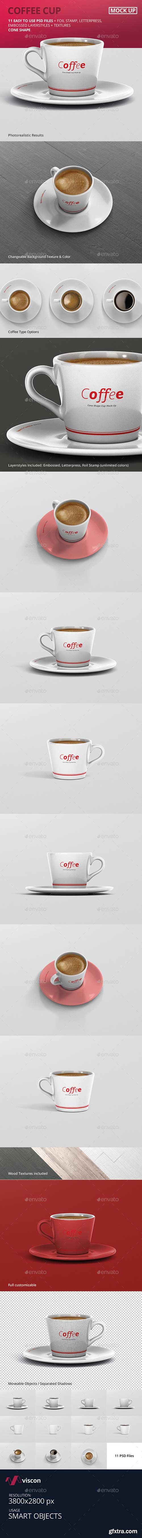 Graphicriver - Coffee Cup Mockup - Cone Shape 20010658