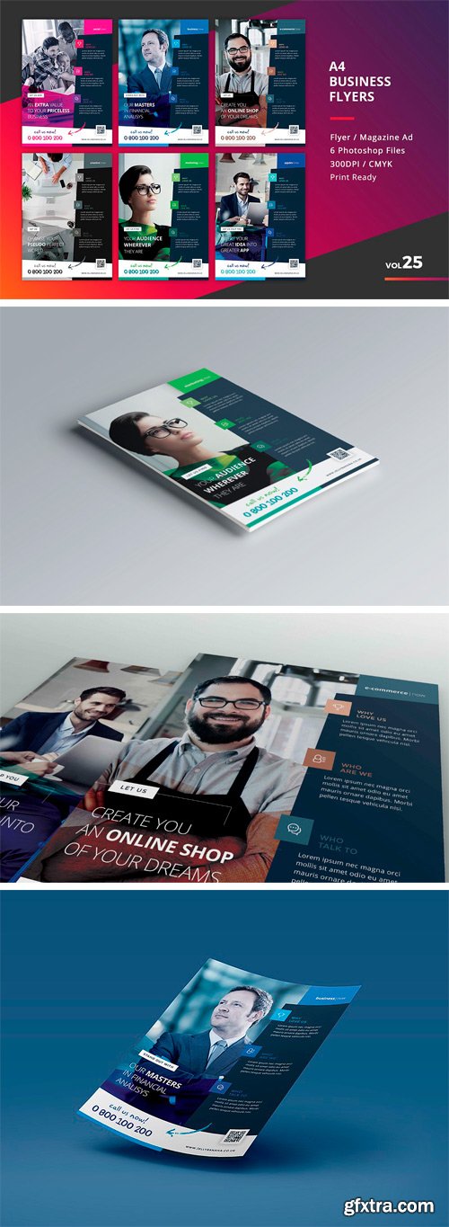 CM 1480238 - Corporate Flyer Templates 6 PSD - #25