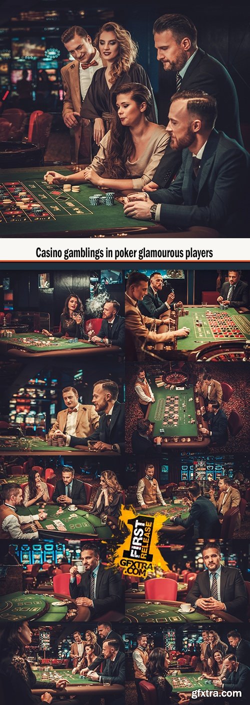 Casino gamblings in poker glamourous players