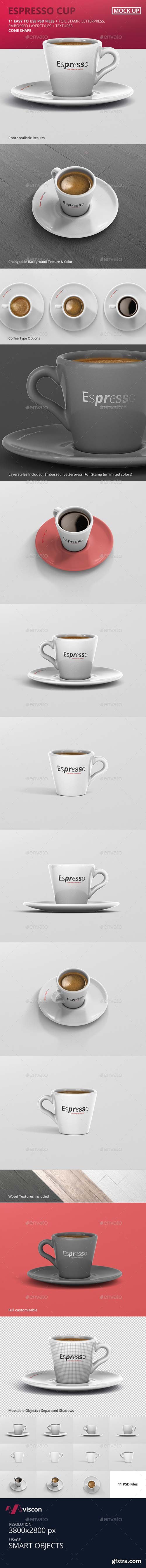 Graphicriver - Espresso Cup Mockup - Cone Shape 20029107