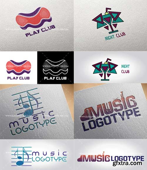 Music club V1 Premium Stock Illustration