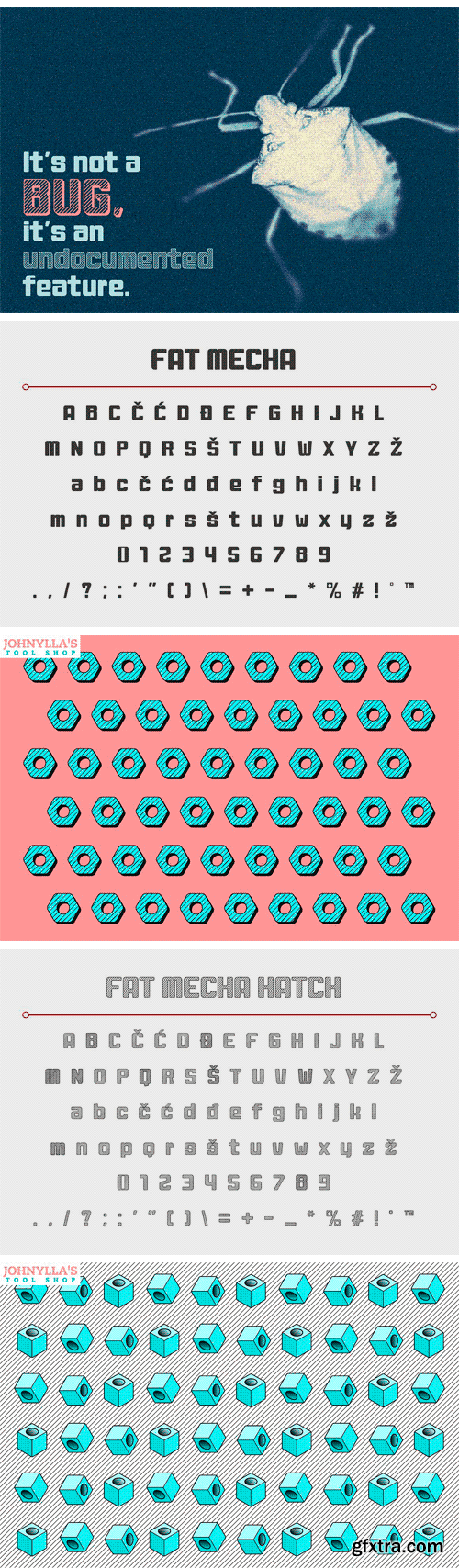 CM 1500717 - Fat Mecha Typeface