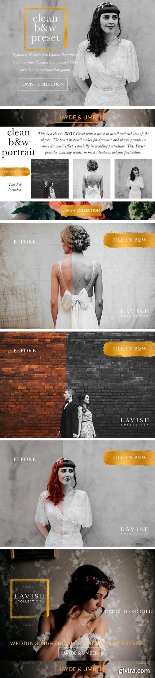 CM 1527703 - Clean B&W Wedding Portrait Presets