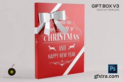 CM - Gift Box v3 mock up template 1294196