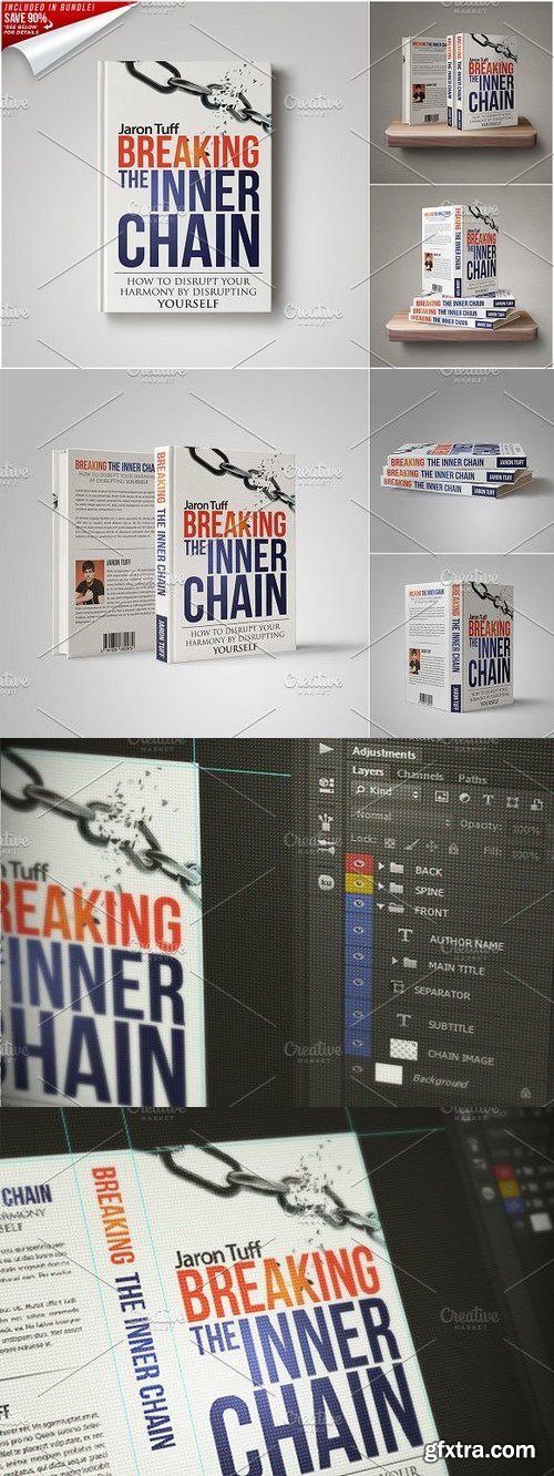 CM - Customizable Book Cover Template 03 232968