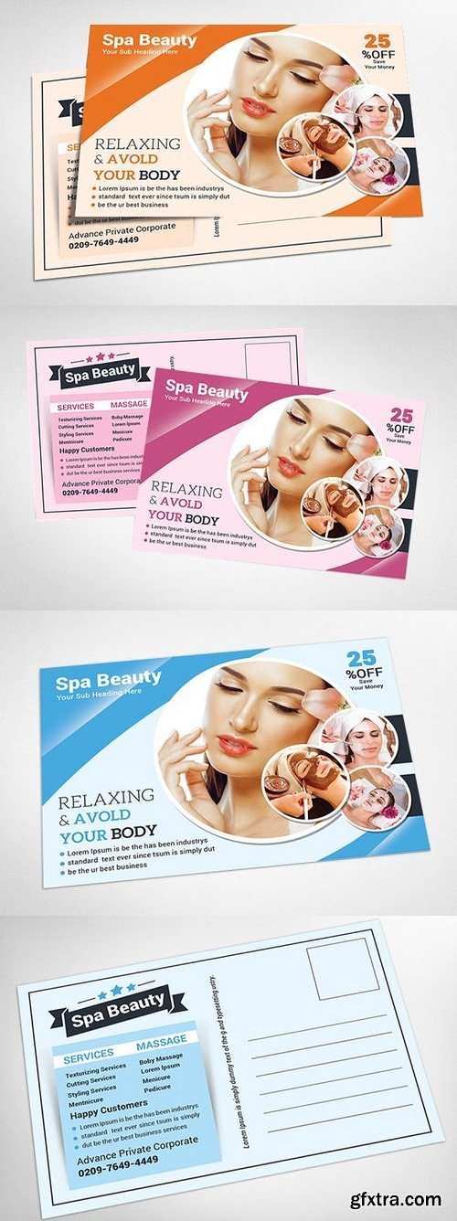 CM - Spa Beauty Postcard Template 1285077