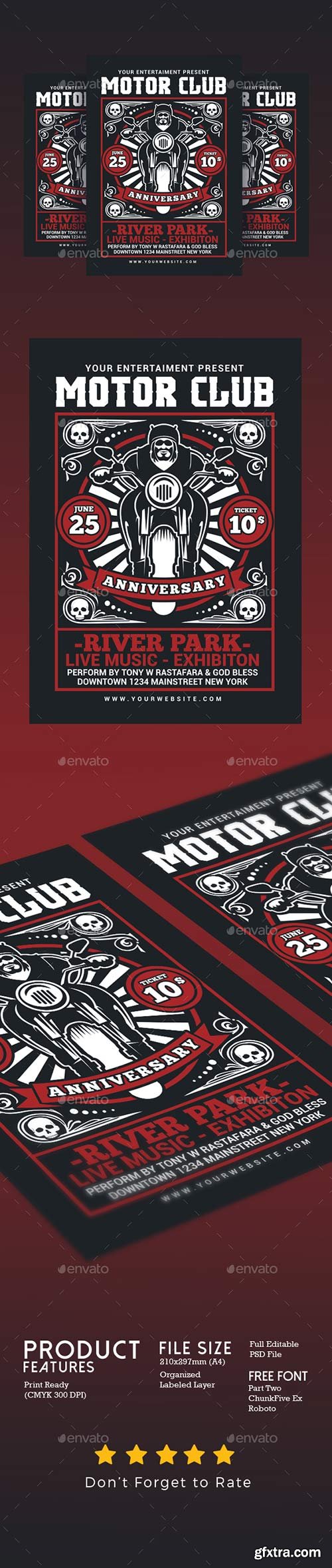 Graphicriver - Motorcycle Club Event Flyer 20131225