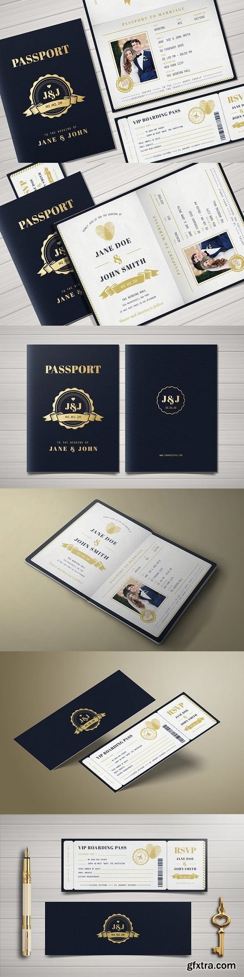 Passport Wedding Invitation