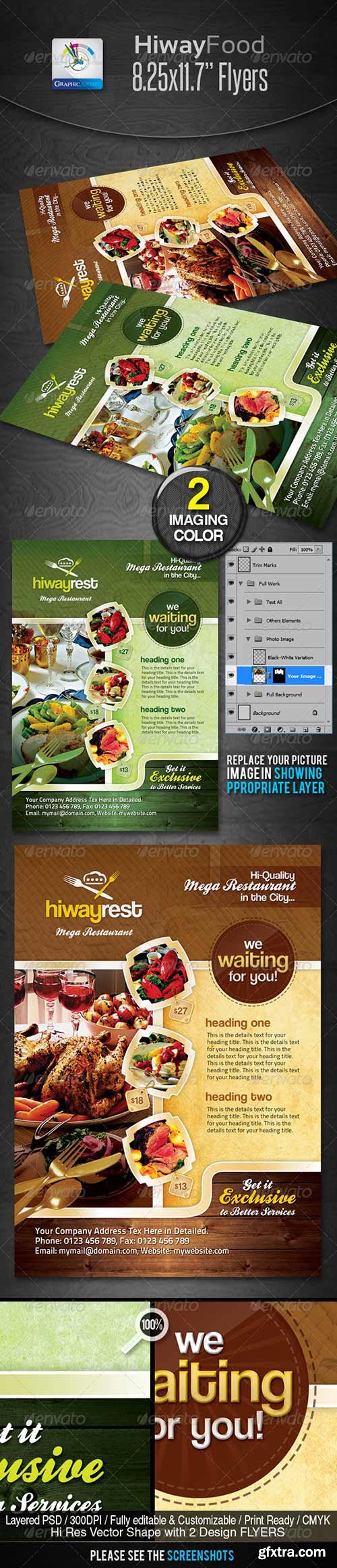 Graphicriver - Hiway Modern Foods Flyers 2335365