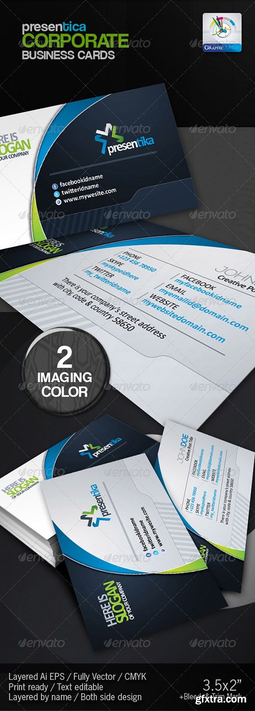 Graphicriver - Presentica Corporate Business Card 2947973