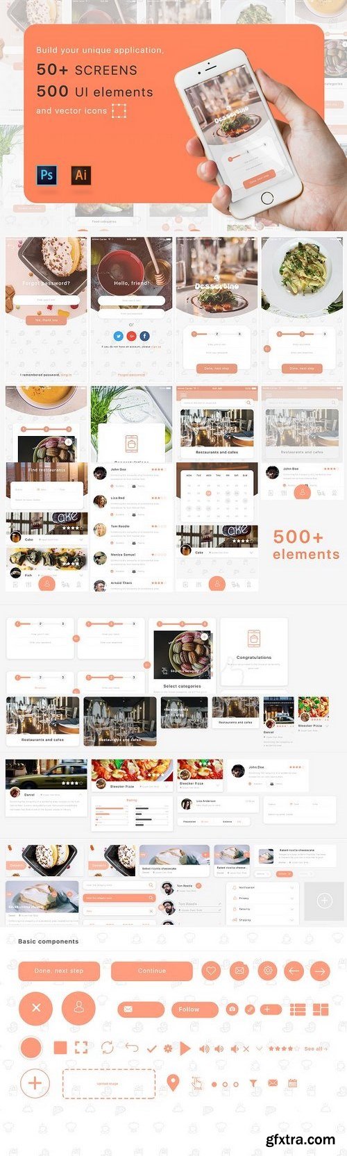 CM - Food application ui kit 50 screen 1286220