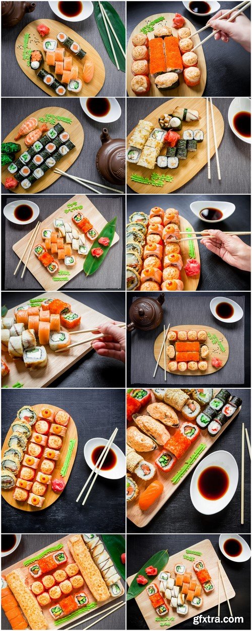Sushi, food background 12X JPEG