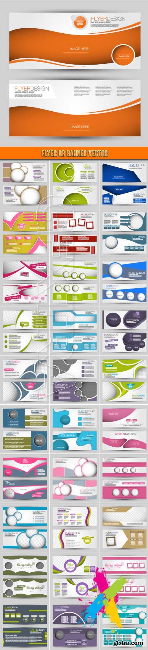 Flyer or banner vector