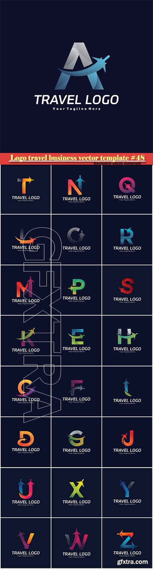 Logo travel business vector illustration template #48