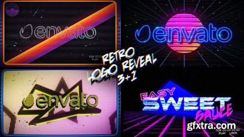 Videohive Retro Logo Reveal Pack Vol.2 19513192