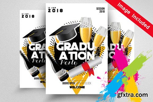 CM - Graduation Party Flyer Template 1592412