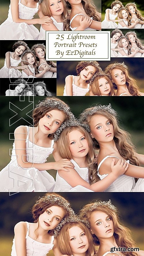 CreativeMarket 25 Portrait Lightroom Presets 1418304