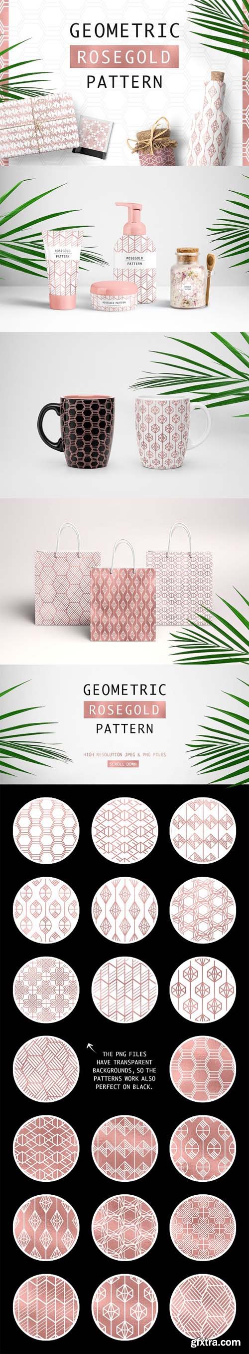 Geometric Rosegold Pattern