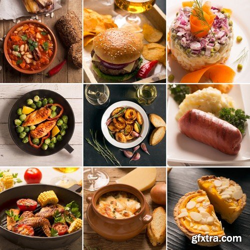 Food collage 4 - 8 UHQ JPEG