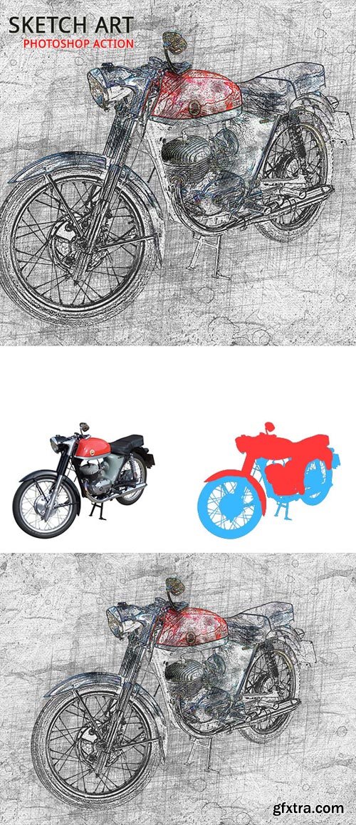 GraphicRiver - Sketch Art Photoshop Action - 20012697