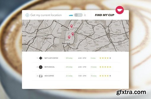 User Interface Design: UI Card & Dribbble Invite