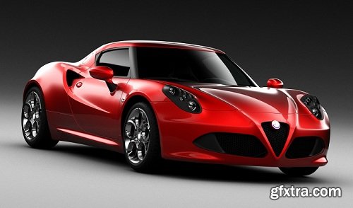 Alfa Romeo 4C (960) 2013 3d Model