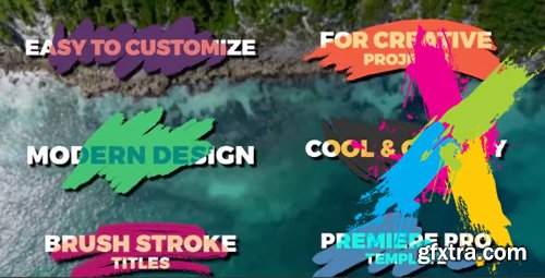 Brush Stroke Titles - Premiere Pro Templates