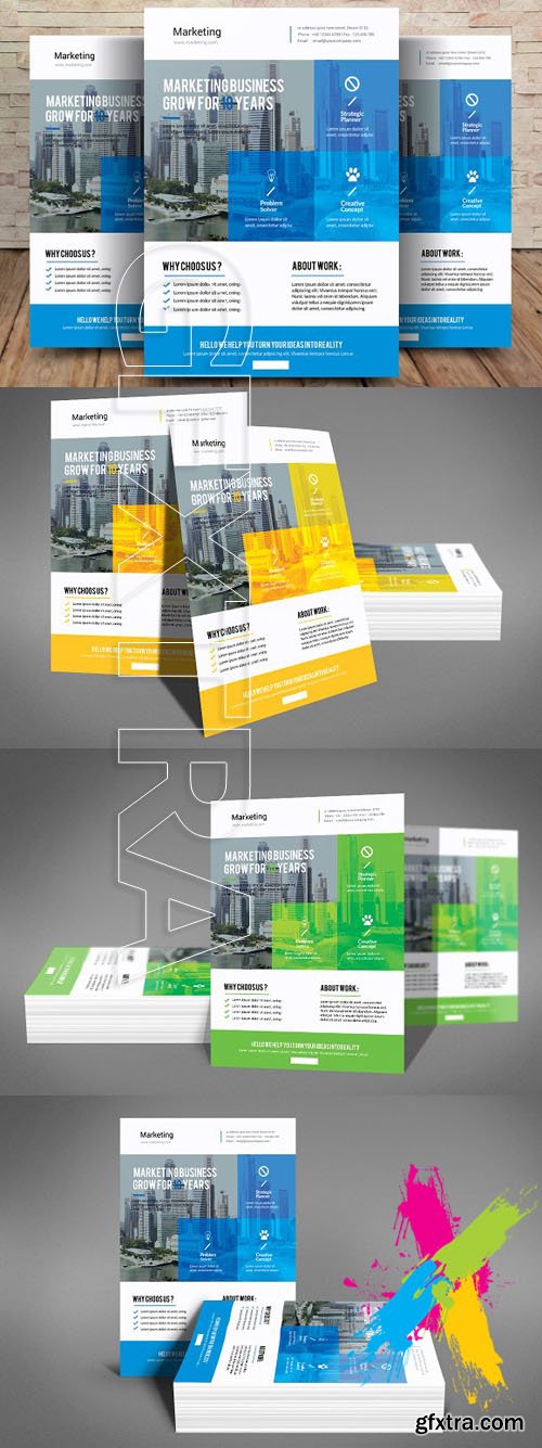 CM - Corporate Business Flyer Template 1592338