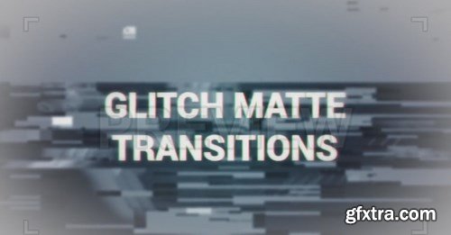 Glitch Matte Transitions With Sound Motion Graphics