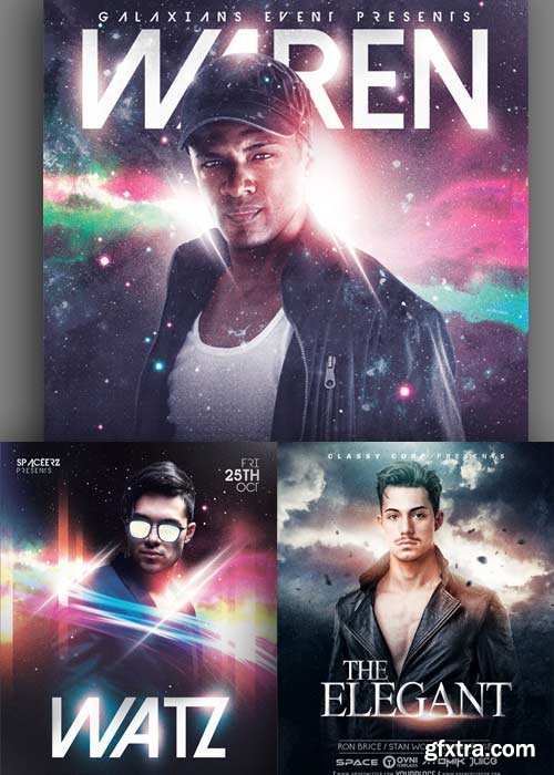 Guest Dj 3in1 V4 Flyer Template