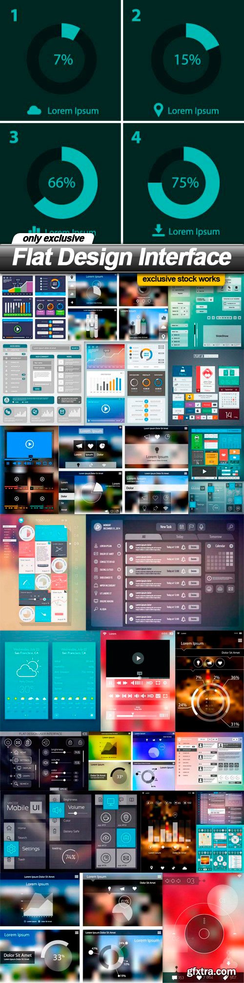 Flat Design Interface - 26 EPS