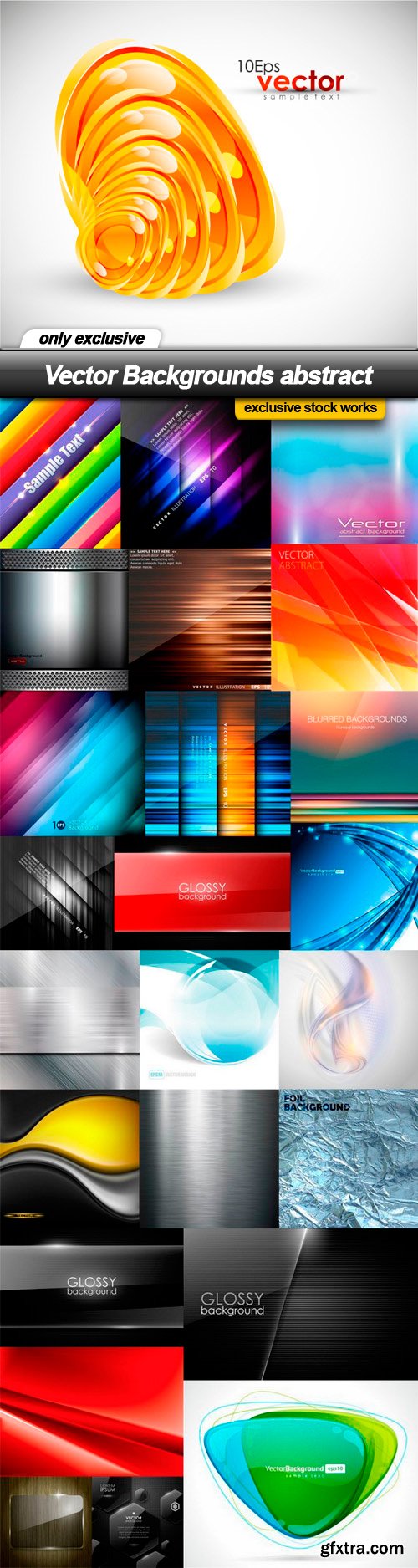 Vector Backgrounds abstract - 25 EPS