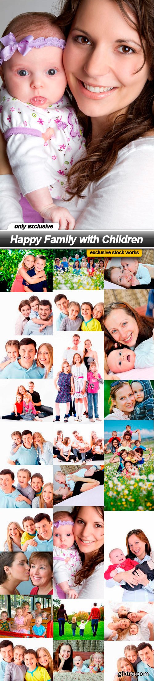 Happy Family with Children - 25 UHQ JPEG