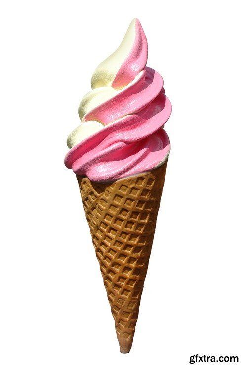 Ice cream in cone - 7 UHQ JPEG